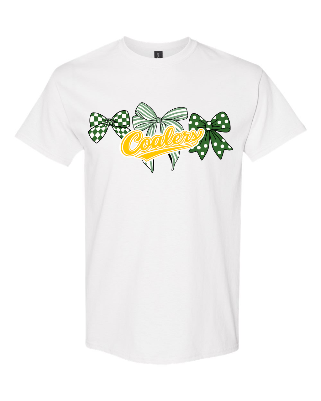 Coal City Coalers Bows & Stripes T-Shirt (Gildan) Youth