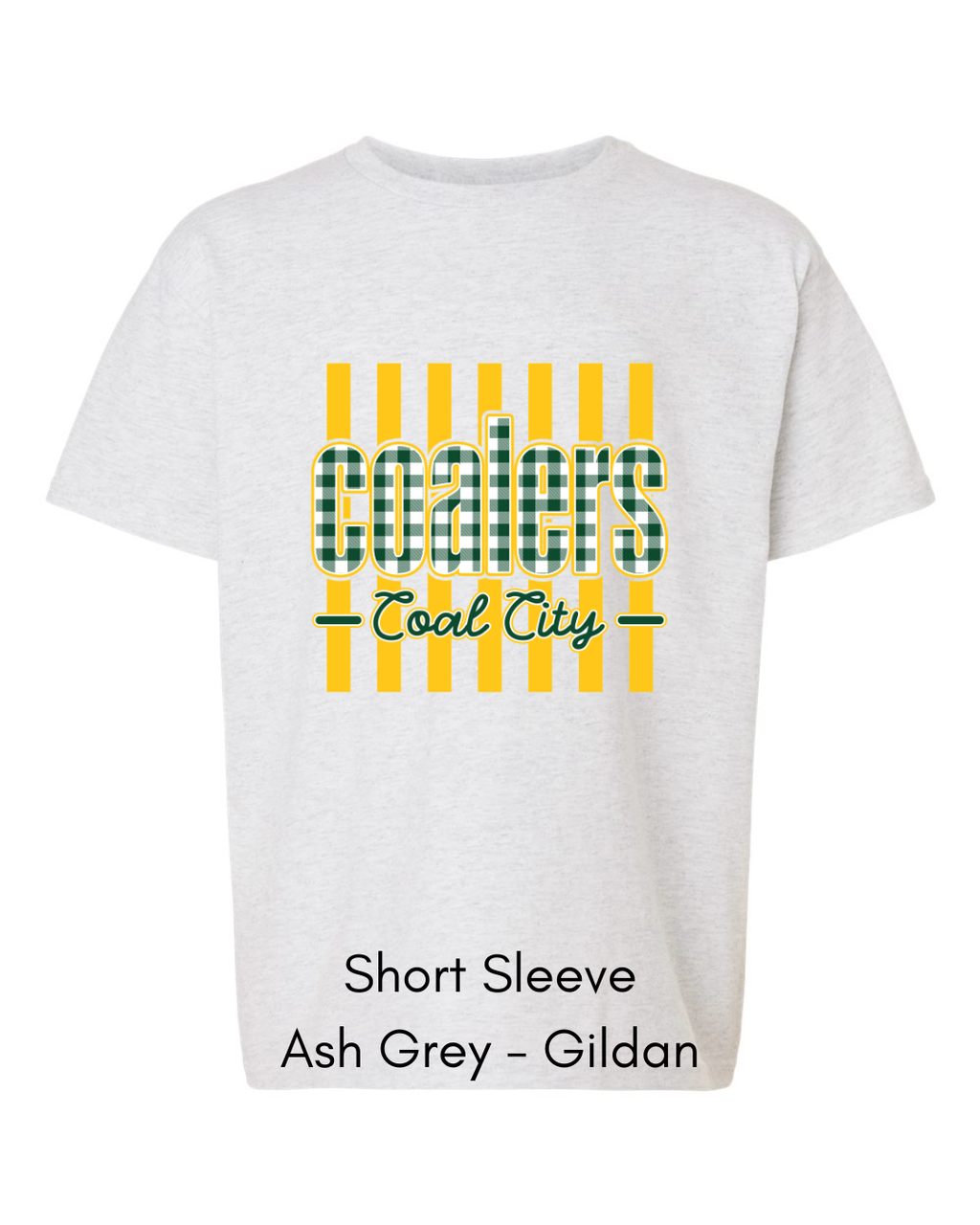 Green Plaid Coalers (Yellow Stripe) - Youth