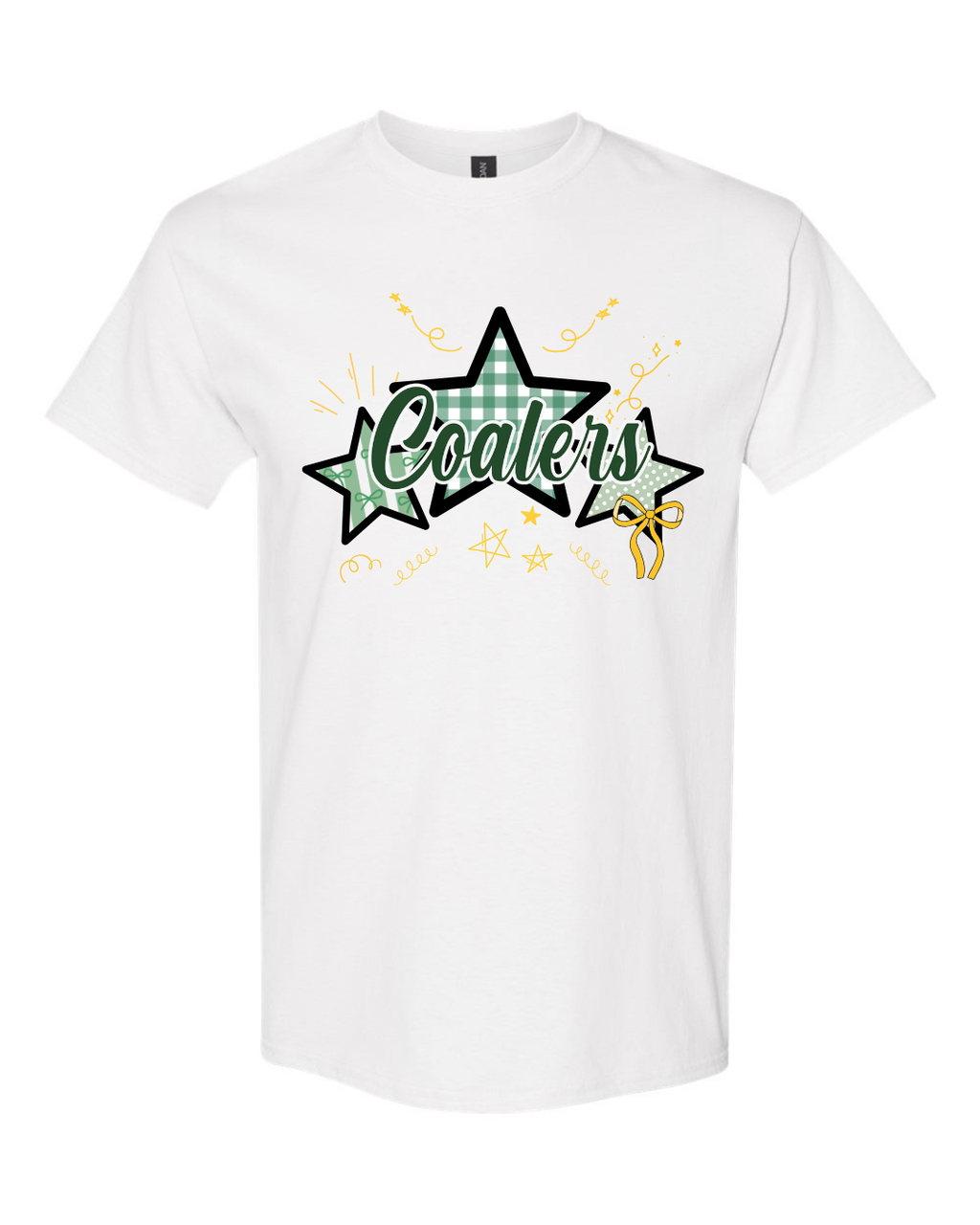 Coal City Coalers Bows & Stripes T-Shirt (Gildan) Youth