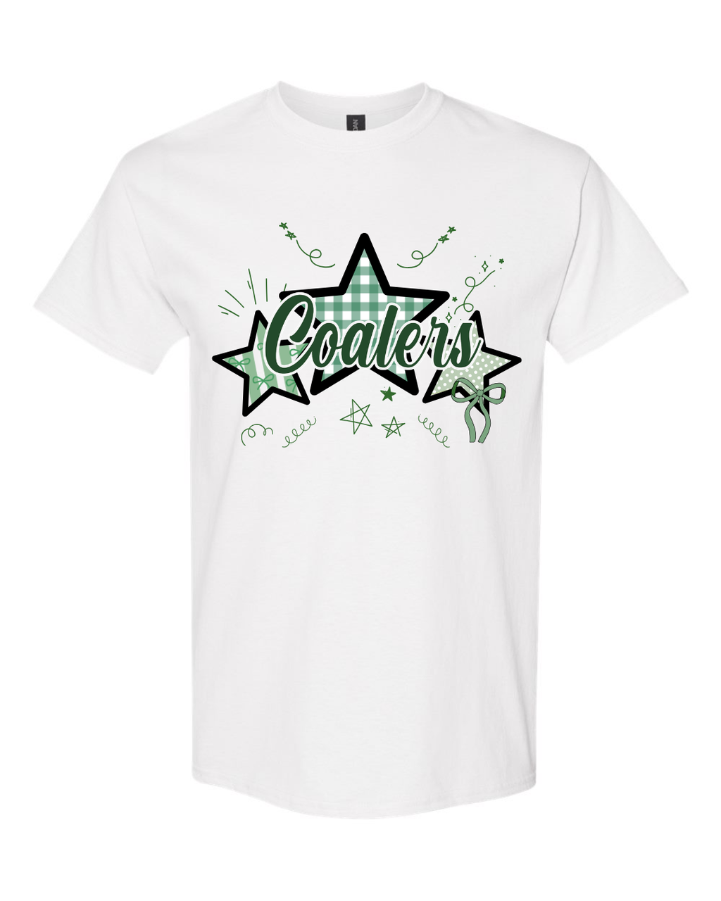 Coal City Coalers Bows & Stripes T-Shirt (Gildan) Youth