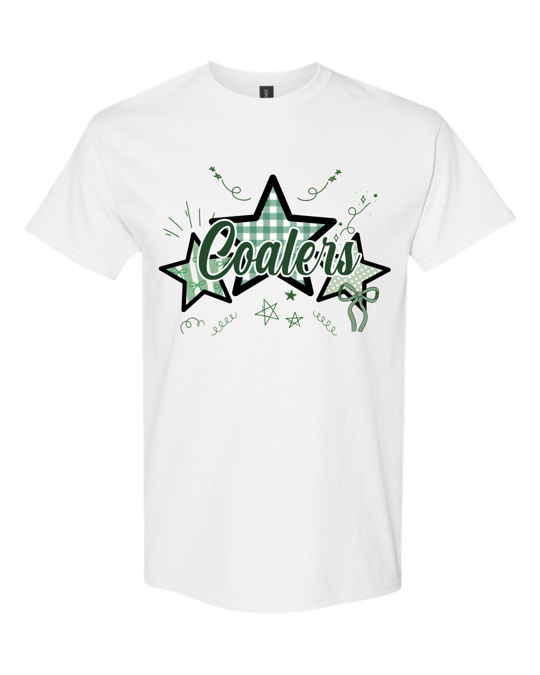 Coal City Coalers Bows & Stripes T-Shirt (Gildan) Youth