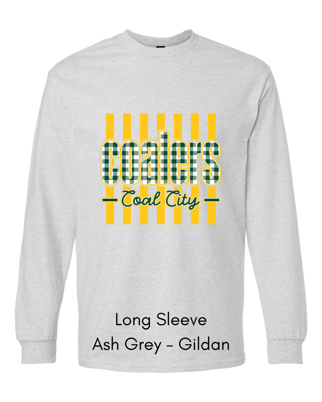 Green Plaid Coalers (yellow stripe) - Adult
