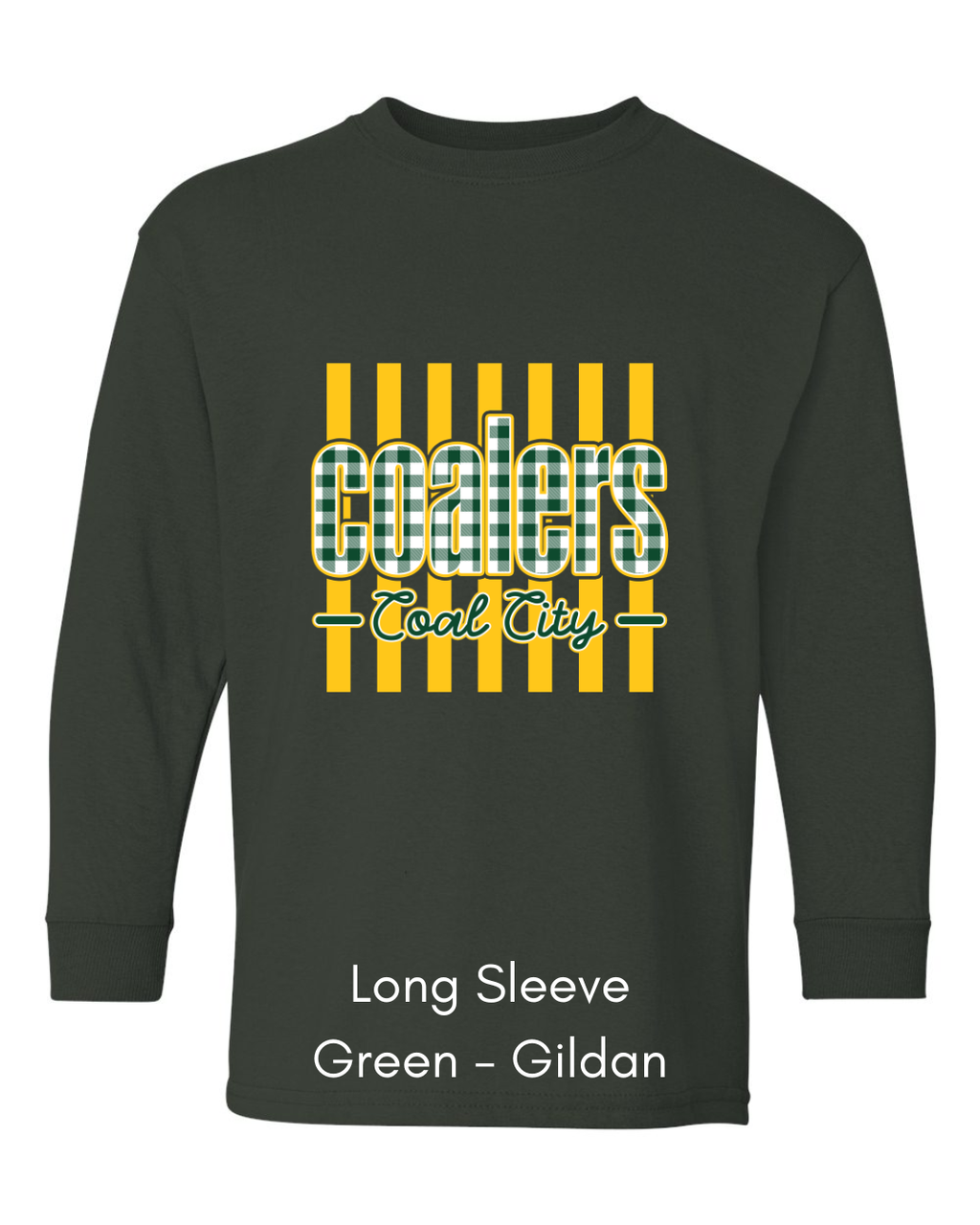 Green Plaid Coalers (Yellow Stripe) - Youth