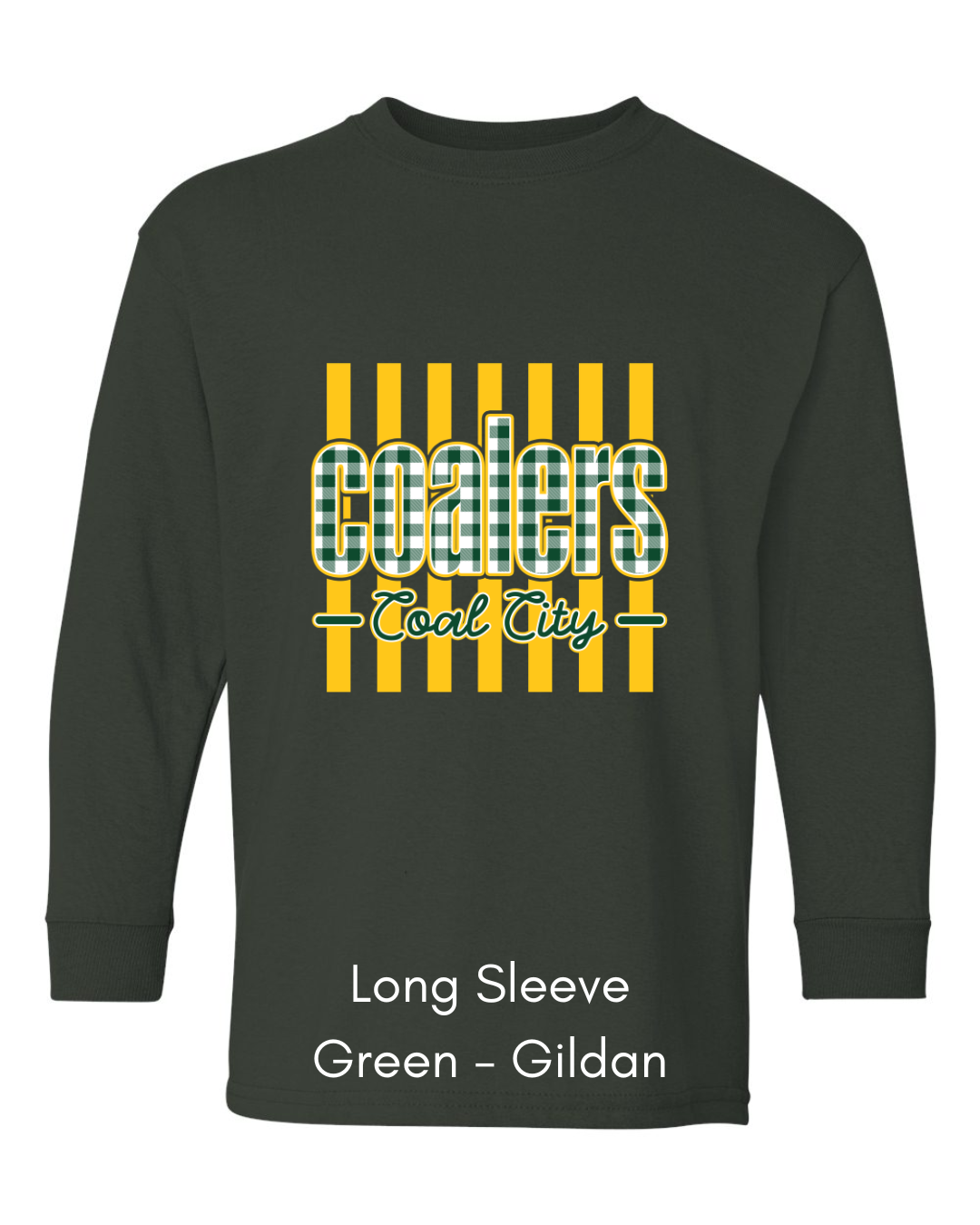 Green Plaid Coalers (Yellow Stripe) - Youth