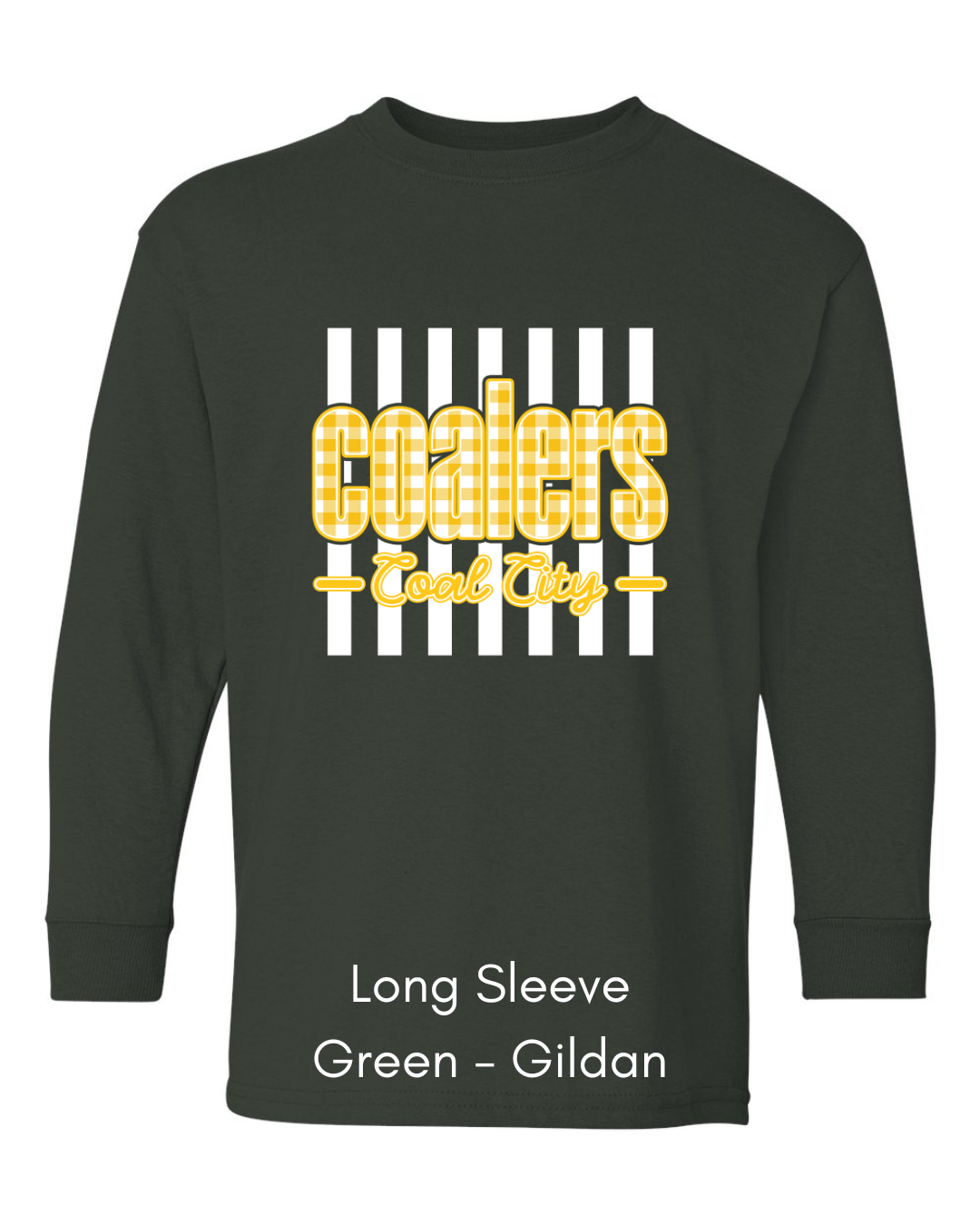 Yellow Plaid Coalers (White Stripe) - Youth