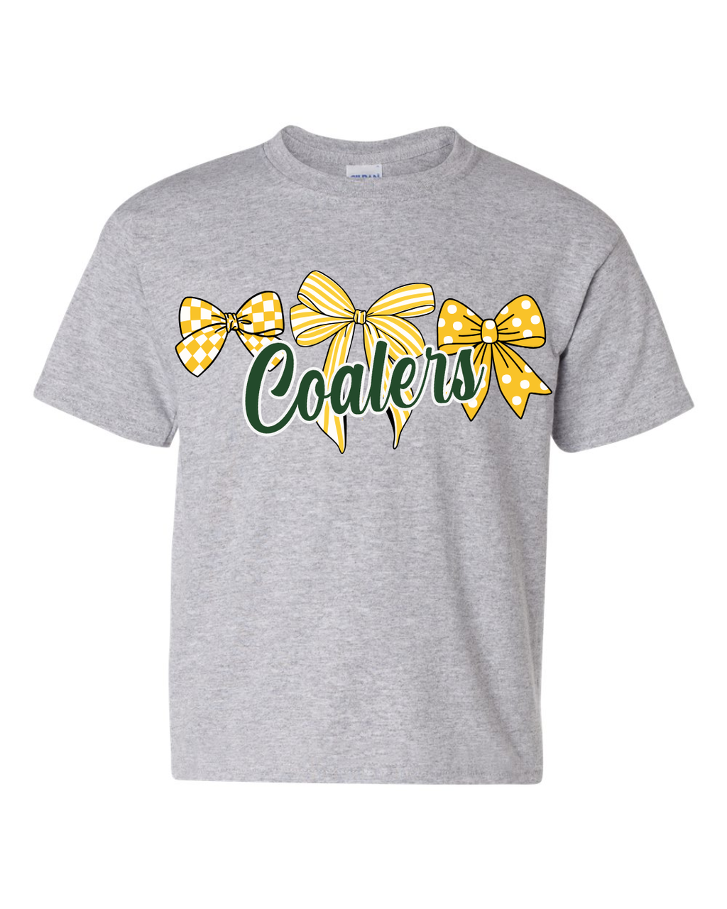 Coal City Coalers Bows & Stripes T-Shirt (Gildan) Youth