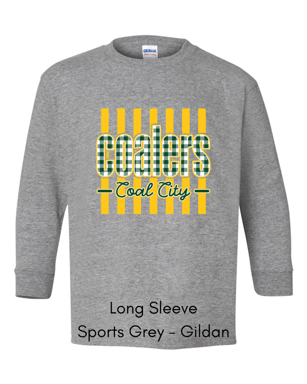 Green Plaid Coalers (yellow stripe) - Adult
