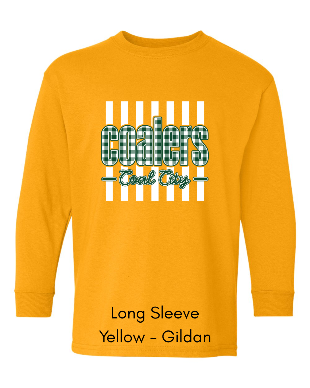 Green Plaid Coalers (White Stripe) - Youth