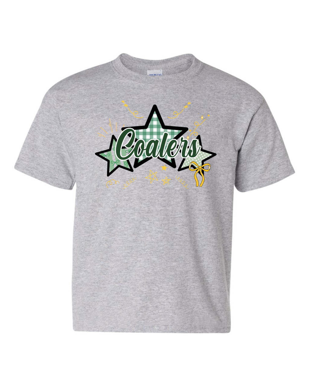 Coal City Coalers Bows & Stripes T-Shirt (Gildan) Youth