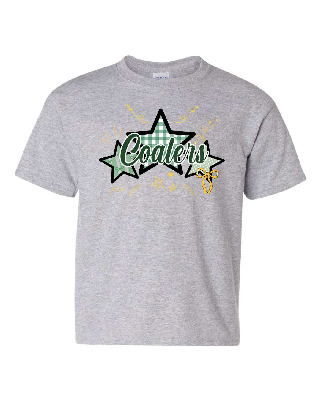 Coal City Coalers Bows & Stripes T-Shirt (Gildan) Youth