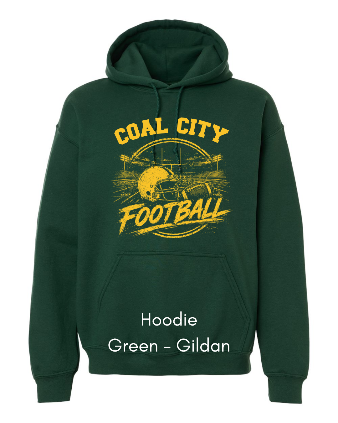Yellow Coal City Football CC12 - GILDAN ADULT