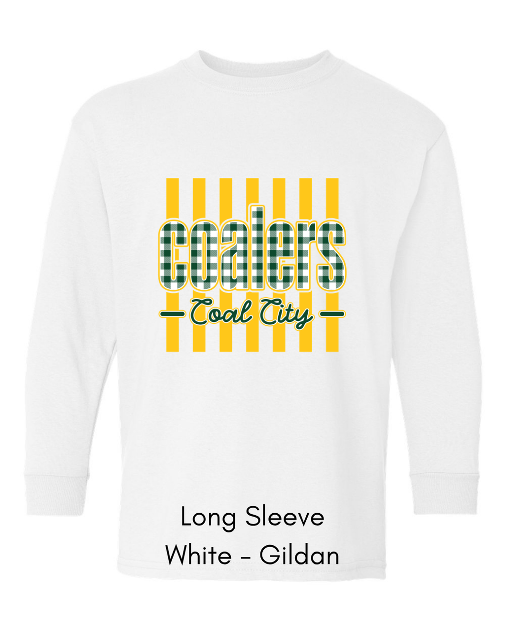 Green Plaid Coalers (yellow stripe) - Adult