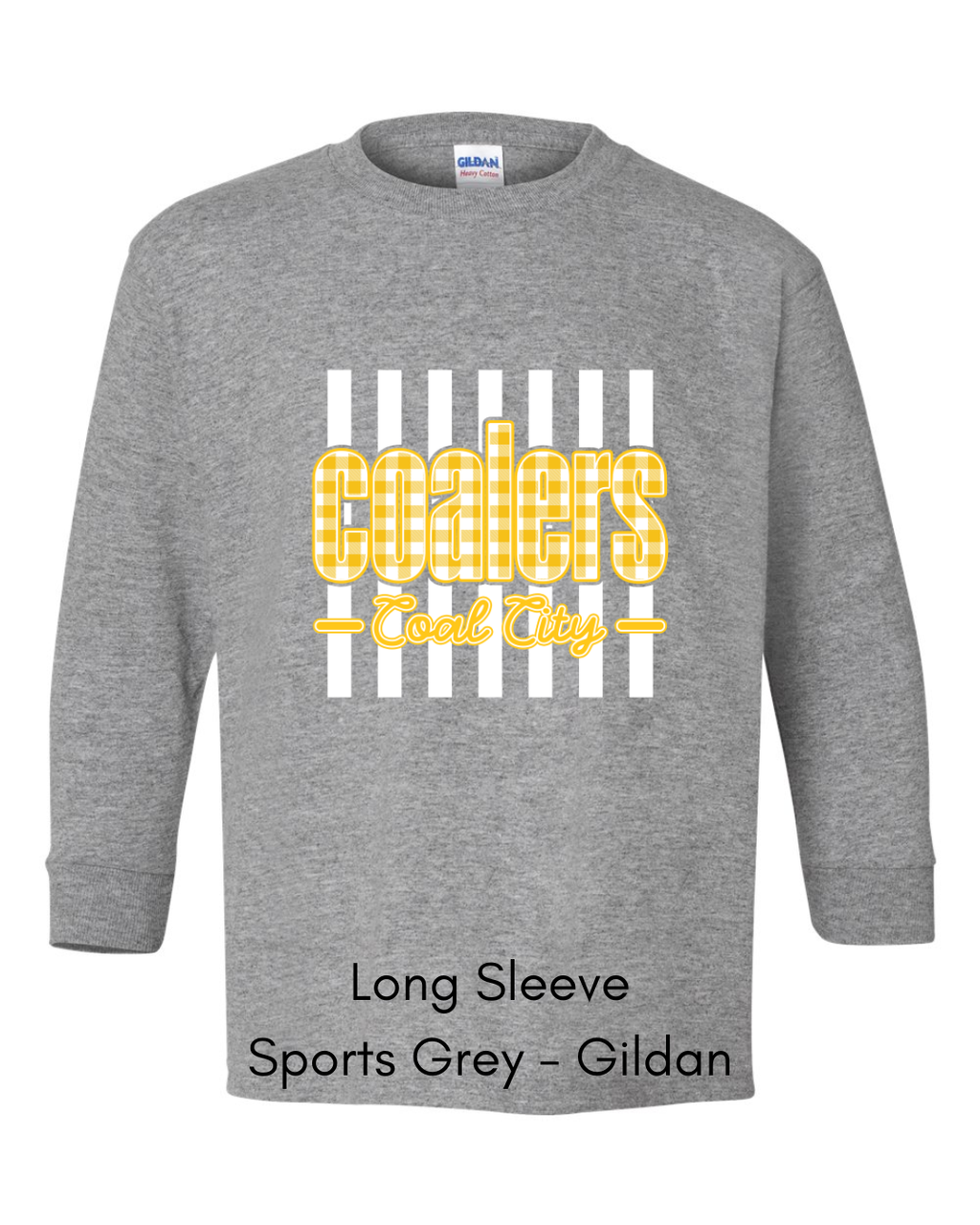 Yellow Plaid Coalers (White Stripe) - Youth