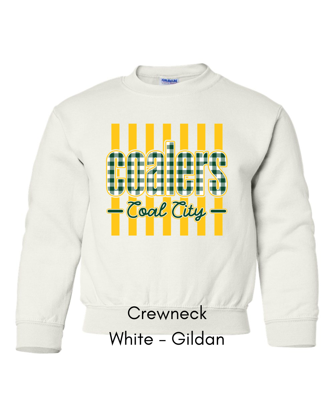 Green Plaid Coalers (Yellow Stripe) - Youth