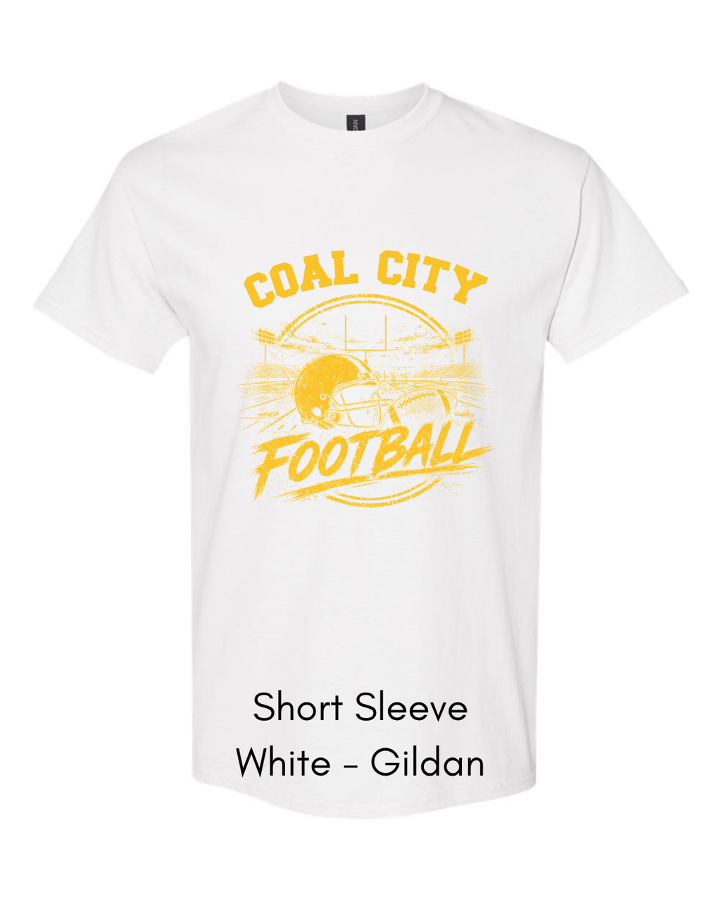 Yellow Coal City Football CC12 - GILDAN ADULT