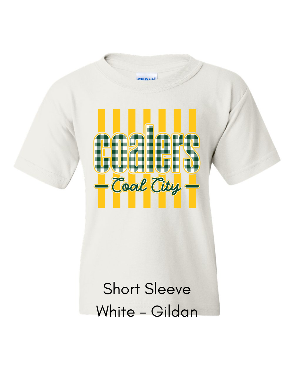 Green Plaid Coalers (Yellow Stripe) - Youth