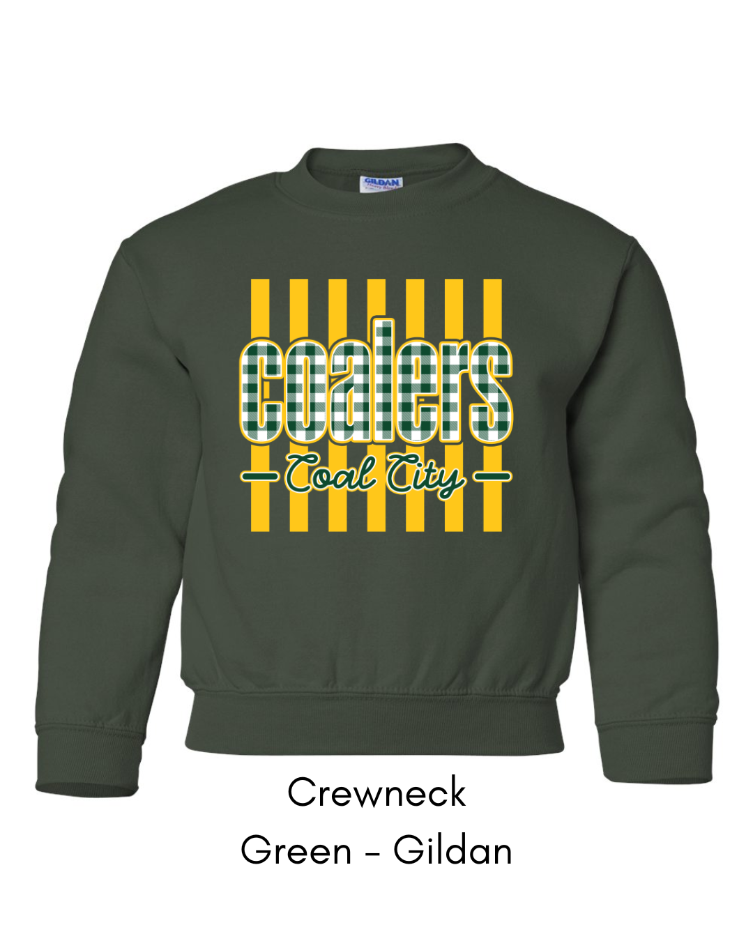 Green Plaid Coalers (Yellow Stripe) - Youth