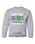 Green Plaid Coalers (White Stripe) - Youth