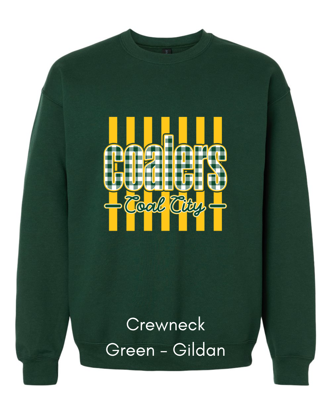 Green Plaid Coalers (yellow stripe) - Adult