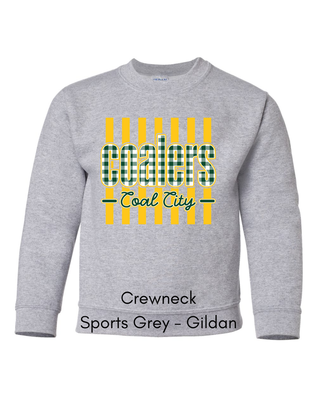Green Plaid Coalers (Yellow Stripe) - Youth