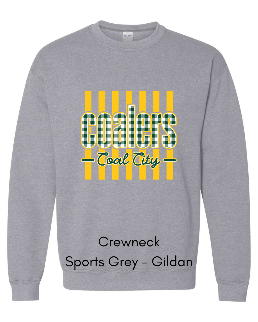 Green Plaid Coalers (yellow stripe) - Adult