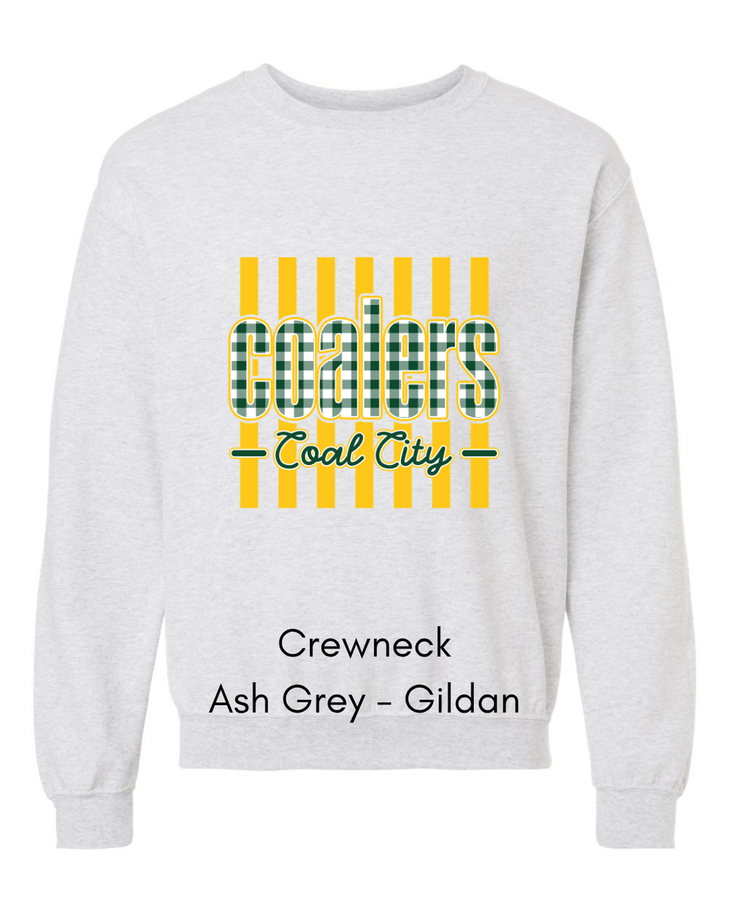 Green Plaid Coalers (yellow stripe) - Adult