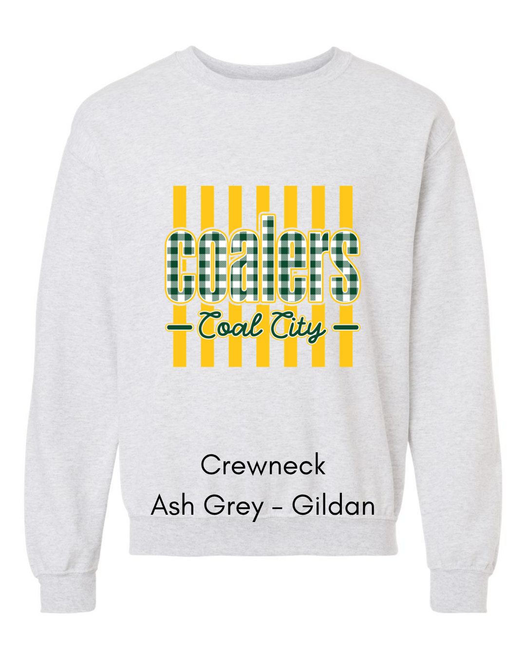 Green Plaid Coalers (yellow stripe) - Adult