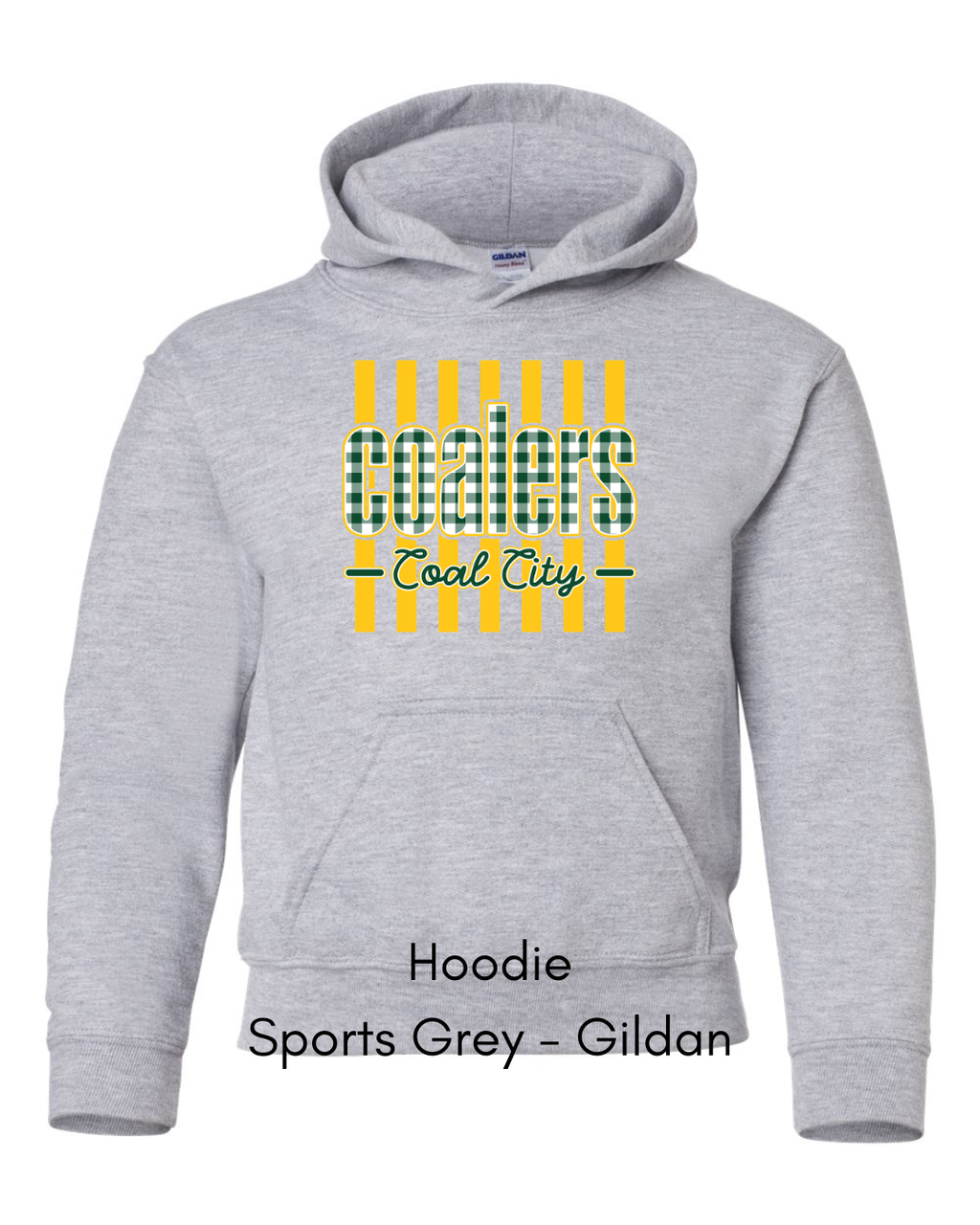 Green Plaid Coalers (Yellow Stripe) - Youth