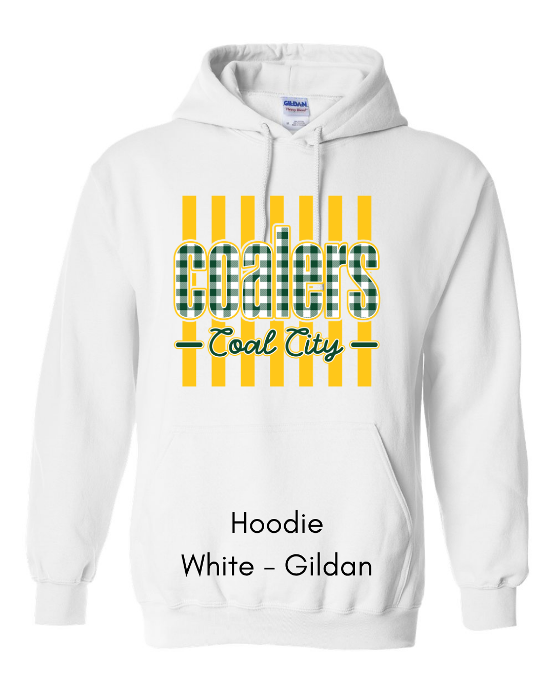 Green Plaid Coalers (yellow stripe) - Adult