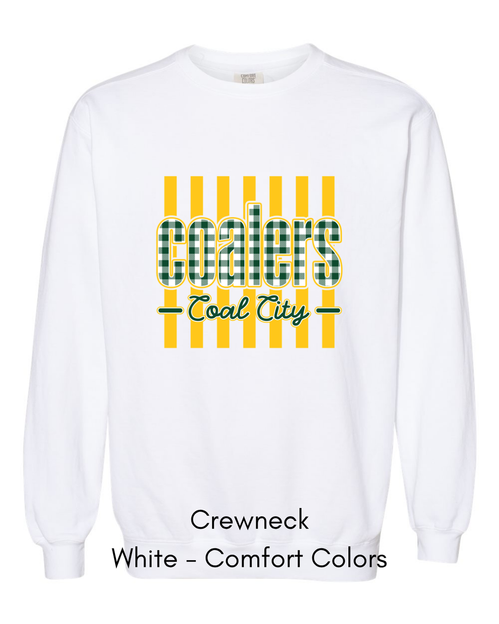 Green Plaid Coalers (yellow stripe) - Adult