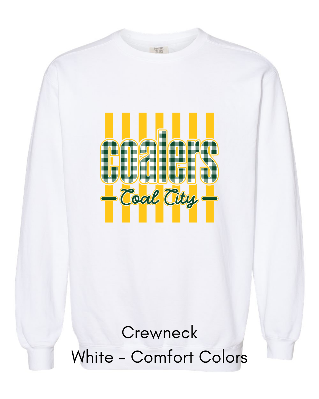 Green Plaid Coalers (yellow stripe) - Adult
