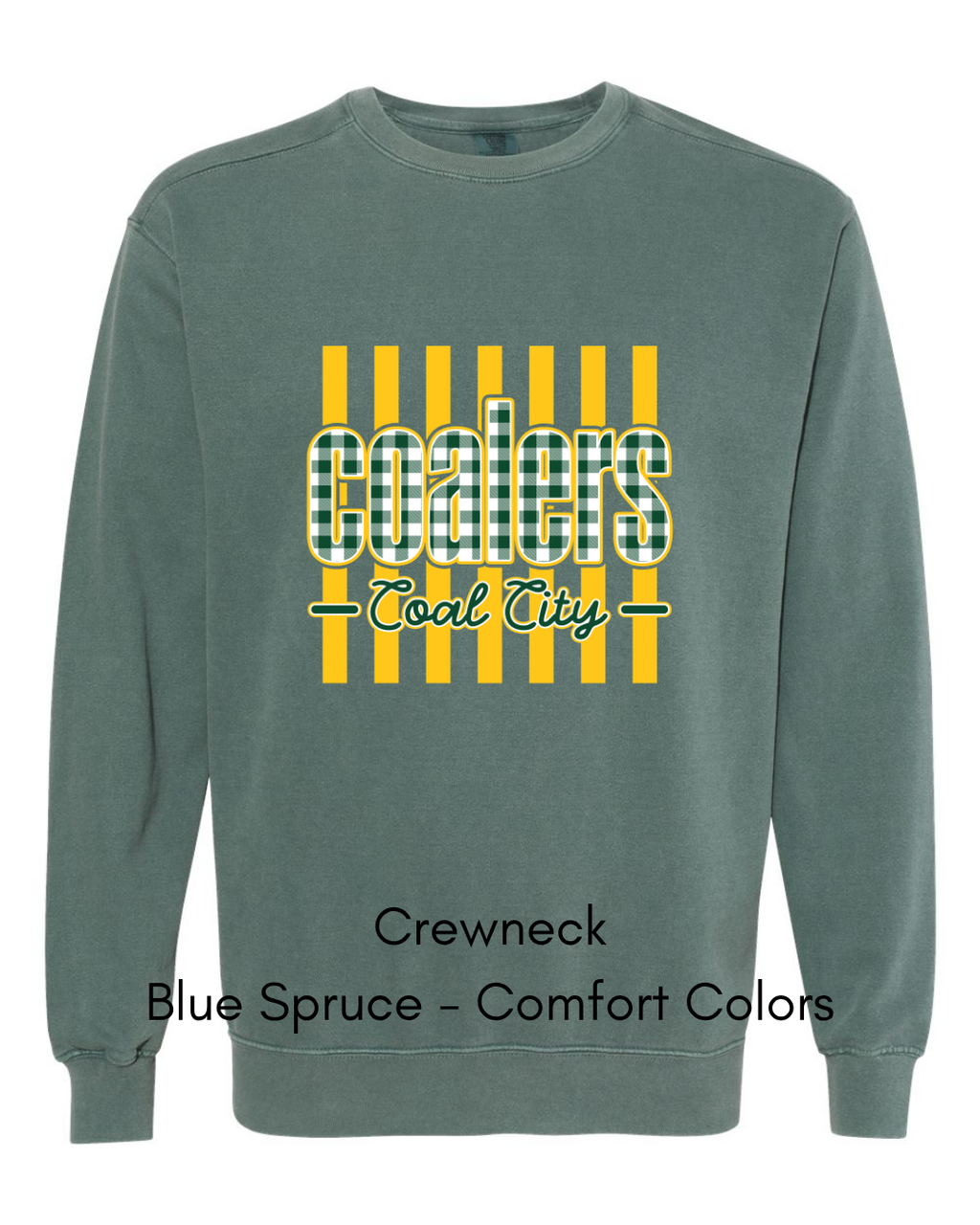 Green Plaid Coalers (yellow stripe) - Adult