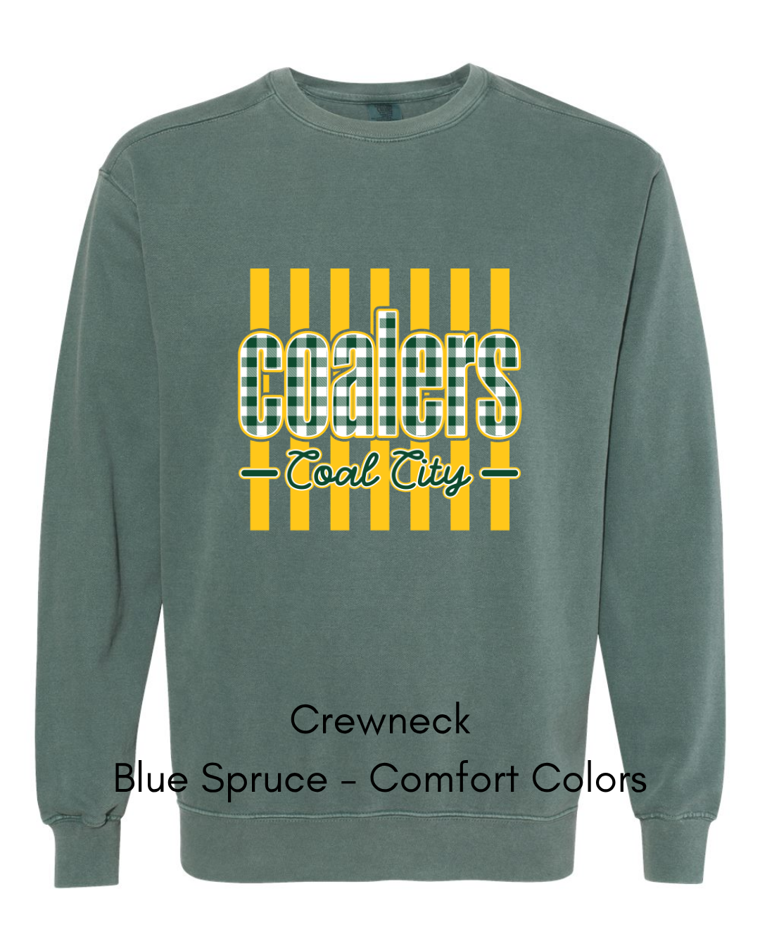 Green Plaid Coalers (yellow stripe) - Adult
