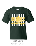 Yellow Plaid Coalers (White Stripe) - Youth
