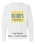 Green Plaid Yellow Stripe Coalers - COMFORT COLORS ADULT (Copy)