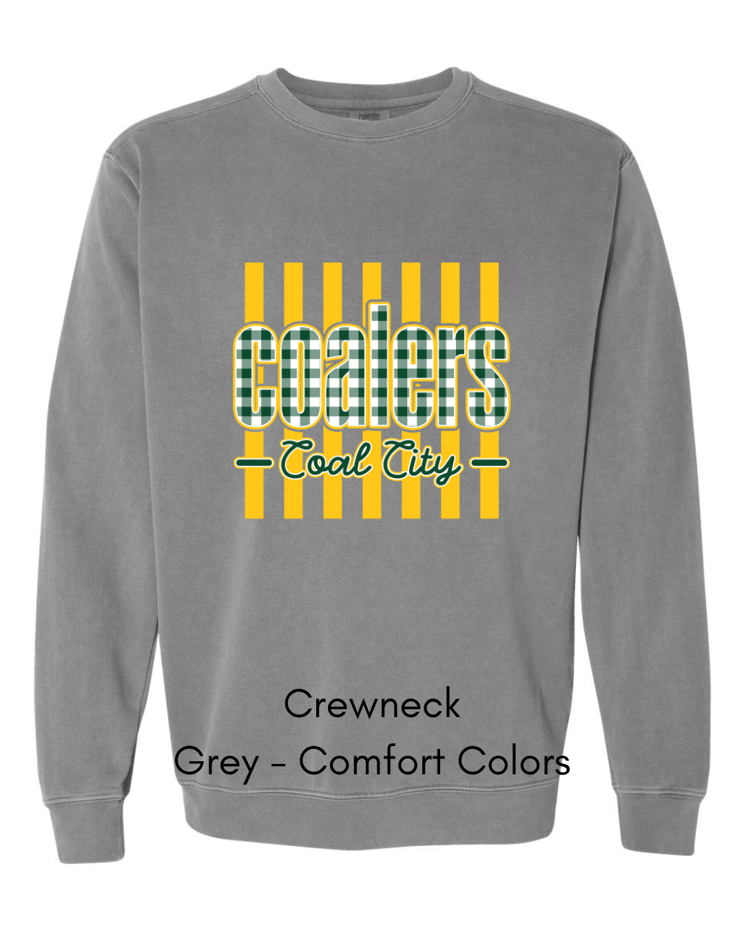 Green Plaid Coalers (yellow stripe) - Adult