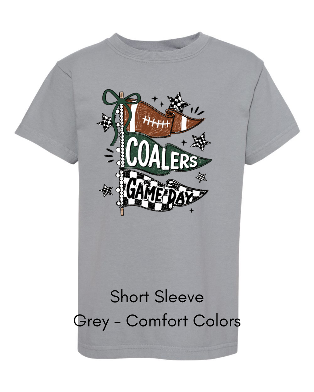 Green Game Day Flags CC16 - COMFORT COLORS ADULT