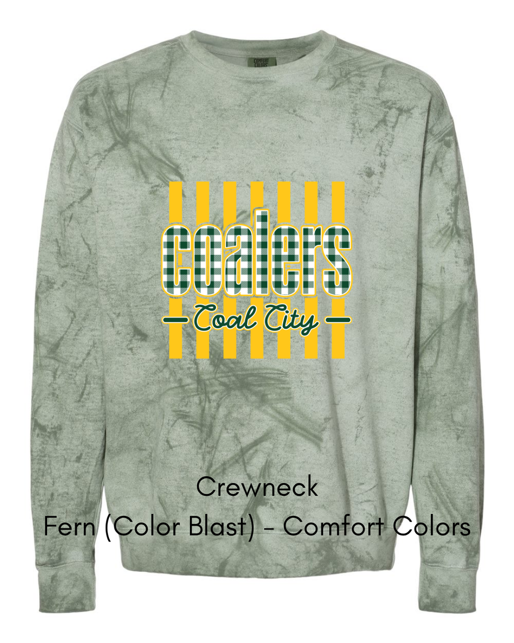 Green Plaid Coalers (yellow stripe) - Adult