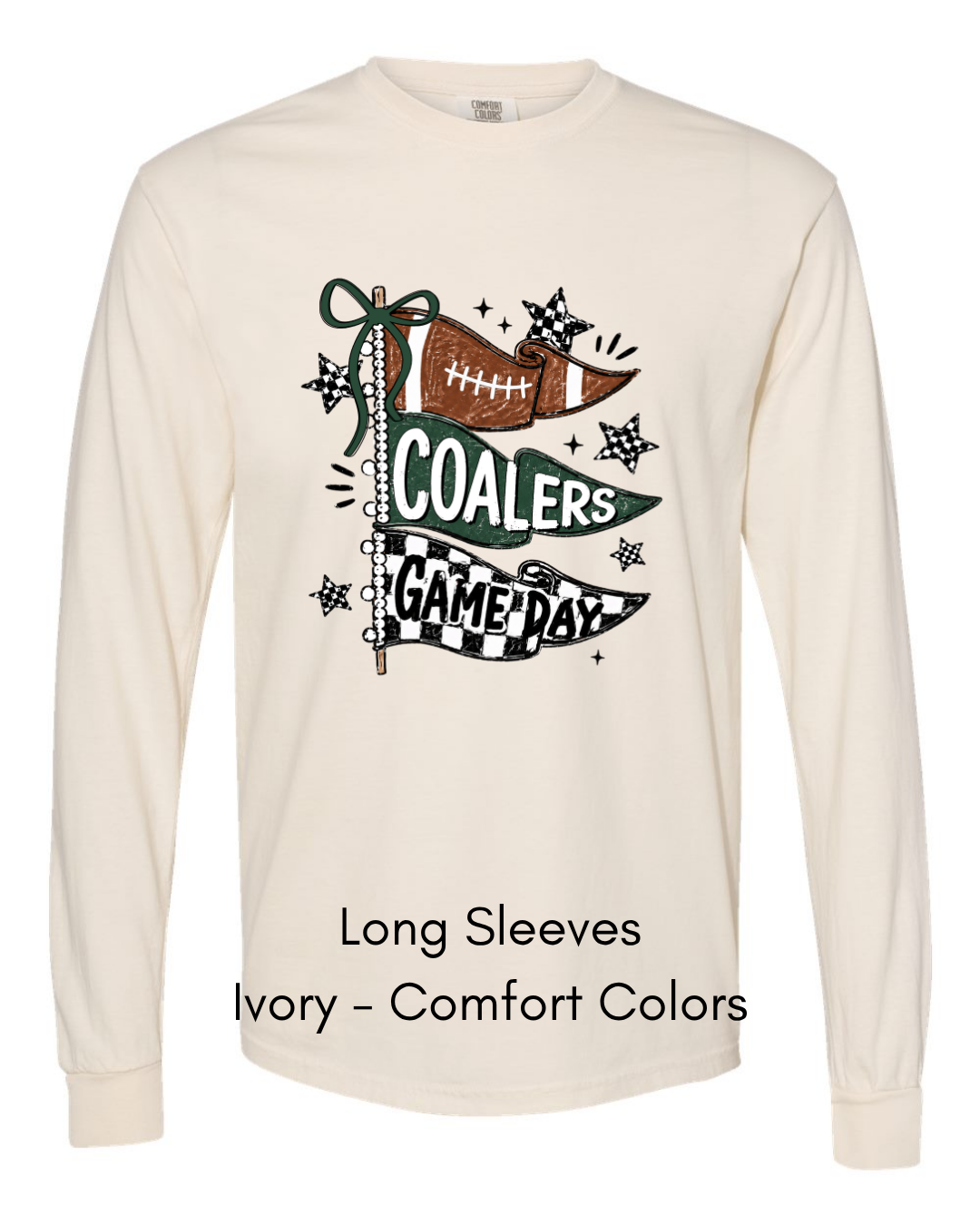 Green Game Day Flags CC16 - COMFORT COLORS ADULT