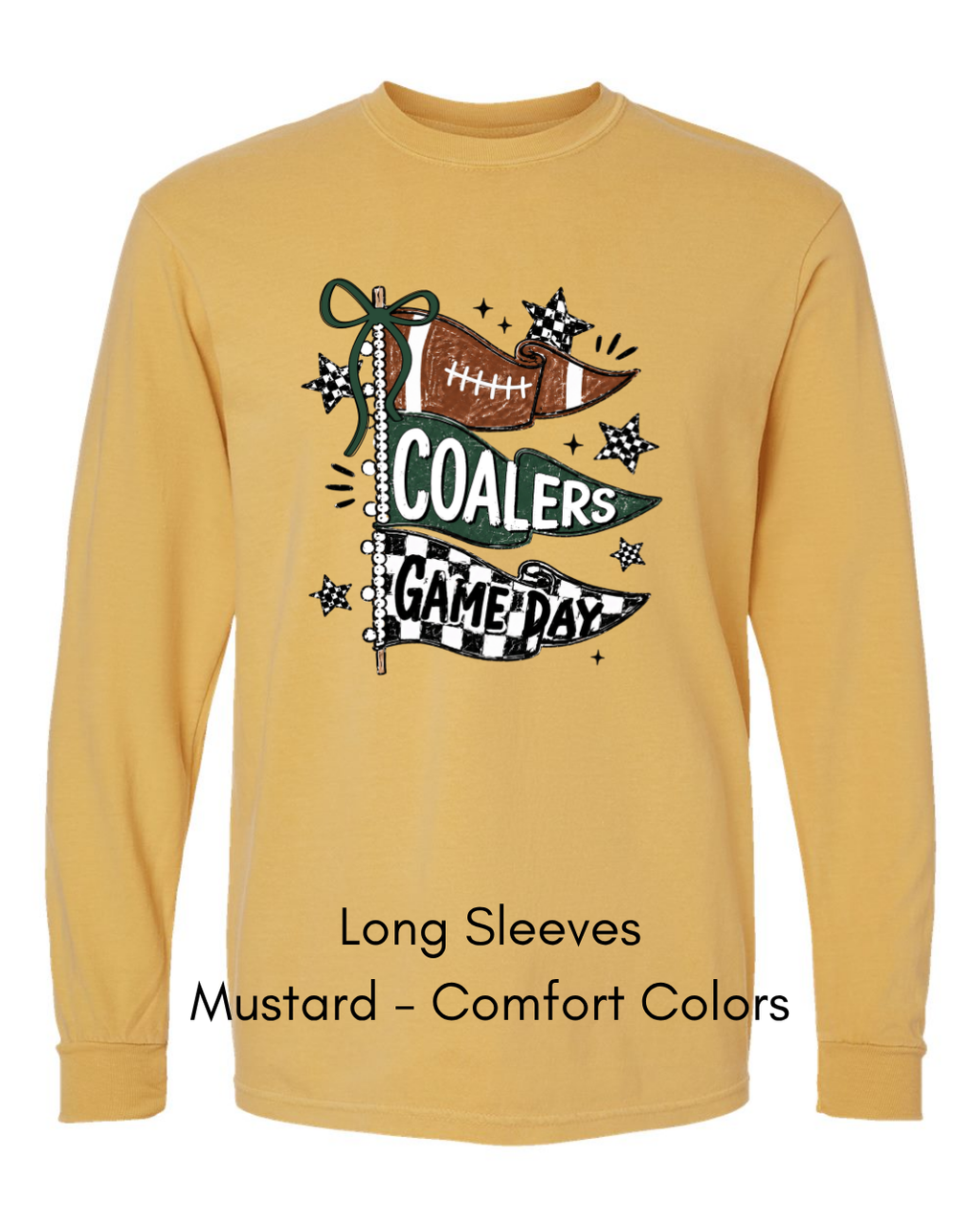 Green Game Day Flags CC16 - COMFORT COLORS ADULT