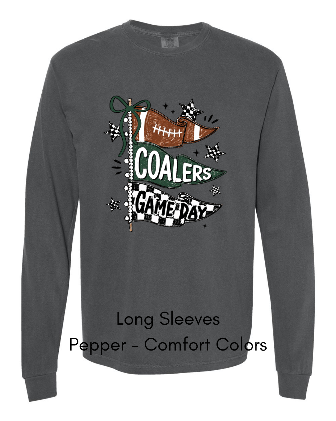 Green Game Day Flags CC16 - COMFORT COLORS ADULT