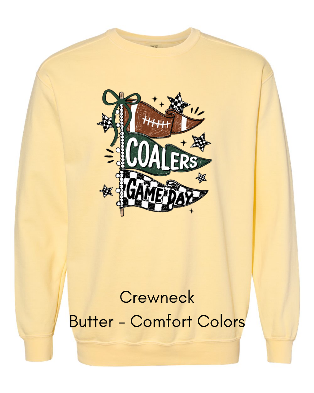 Green Game Day Flags CC16 - COMFORT COLORS ADULT