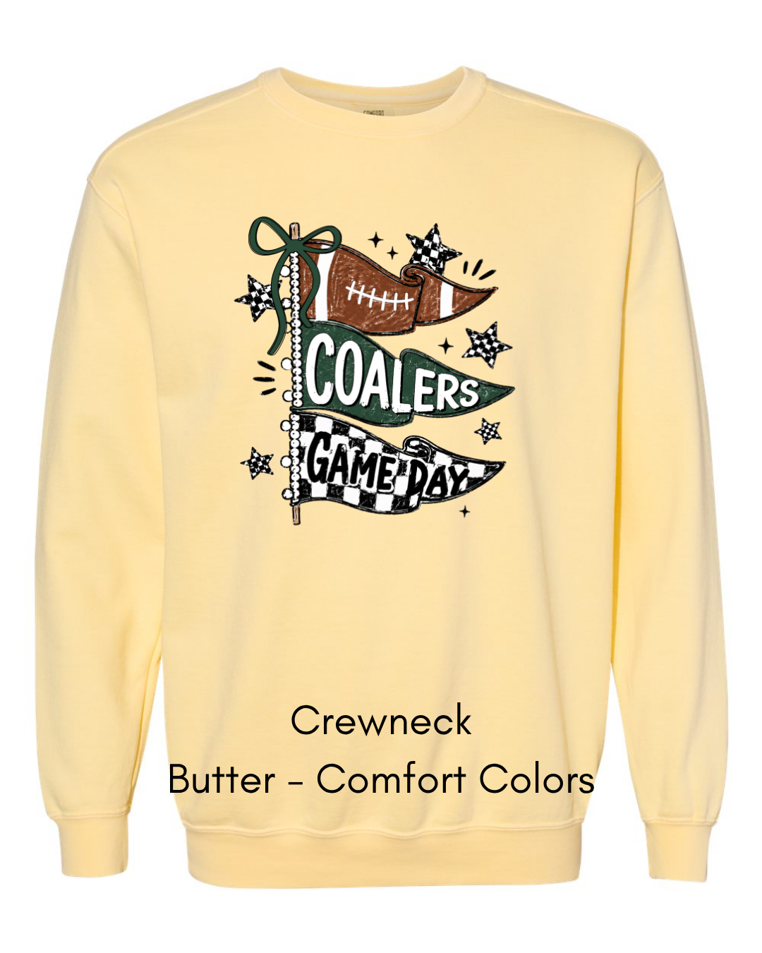 Green Game Day Flags CC16 - COMFORT COLORS ADULT