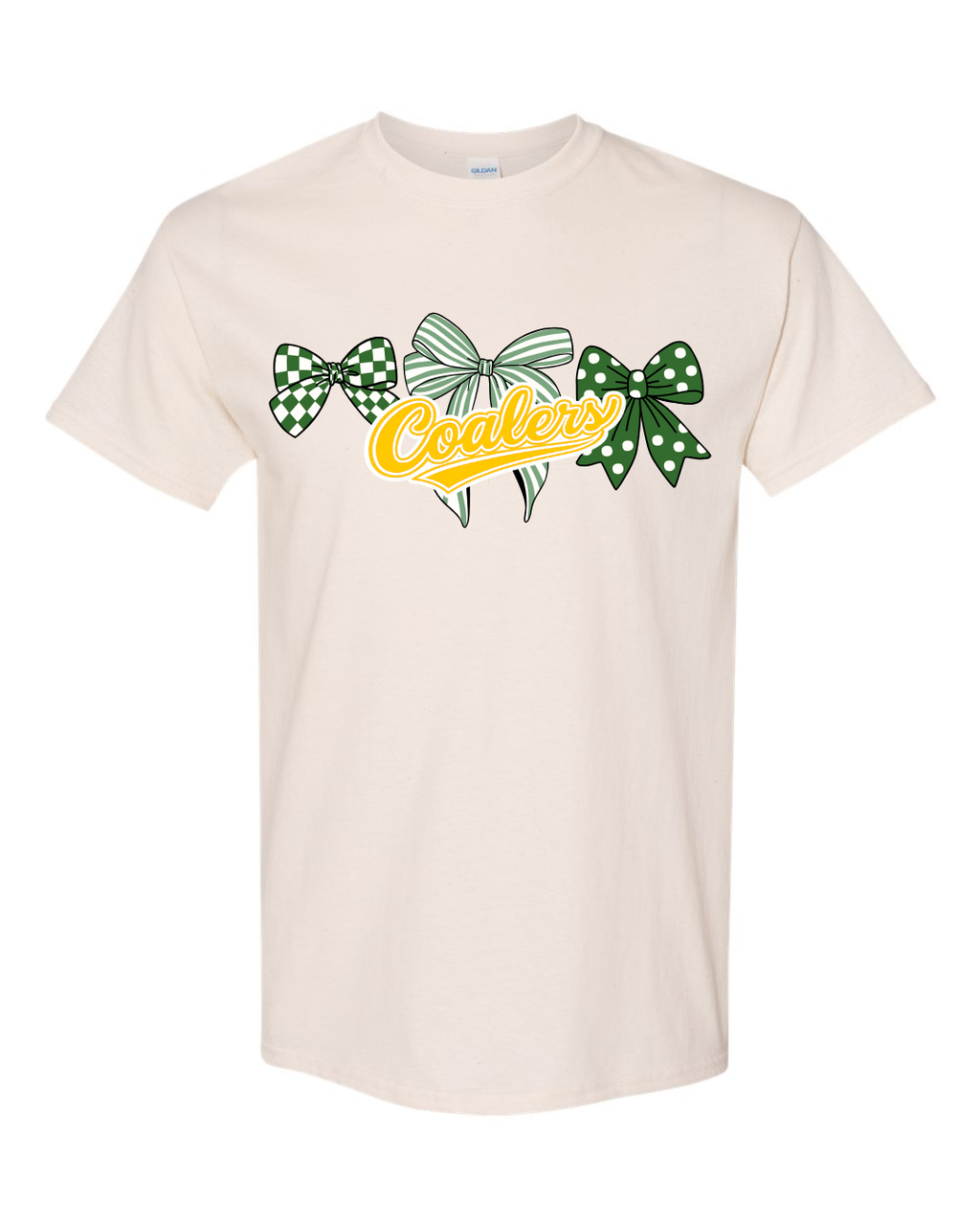 Coal City Coalers Bows & Stripes T-Shirt (Gildan) Youth