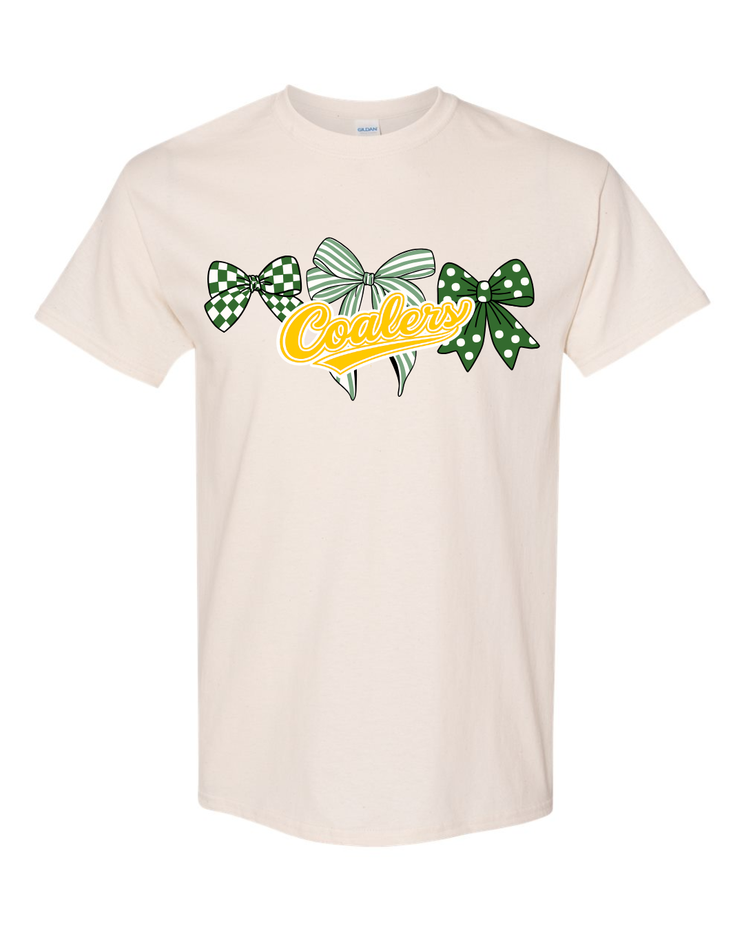 Coal City Coalers Bows & Stripes T-Shirt (Gildan) Youth