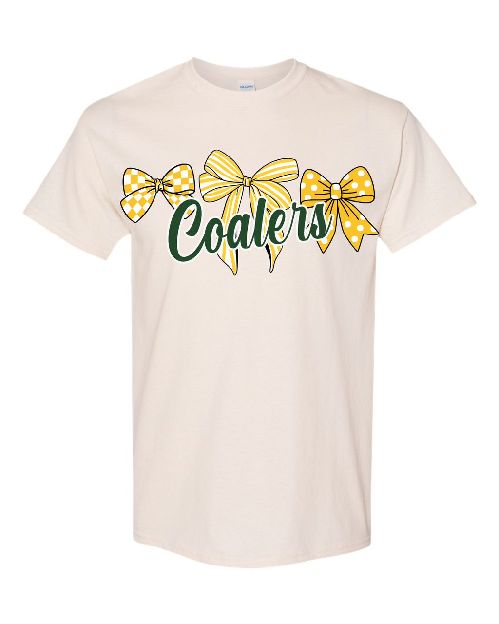 Coal City Coalers Bows & Stripes T-Shirt (Gildan) Youth