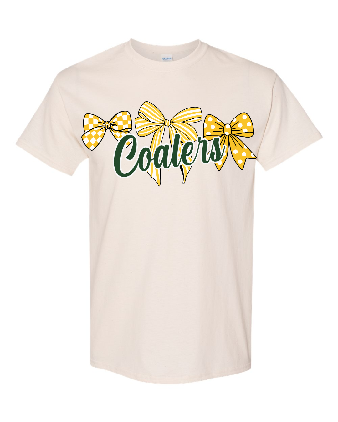 Coal City Coalers Bows & Stripes T-Shirt (Gildan) Youth