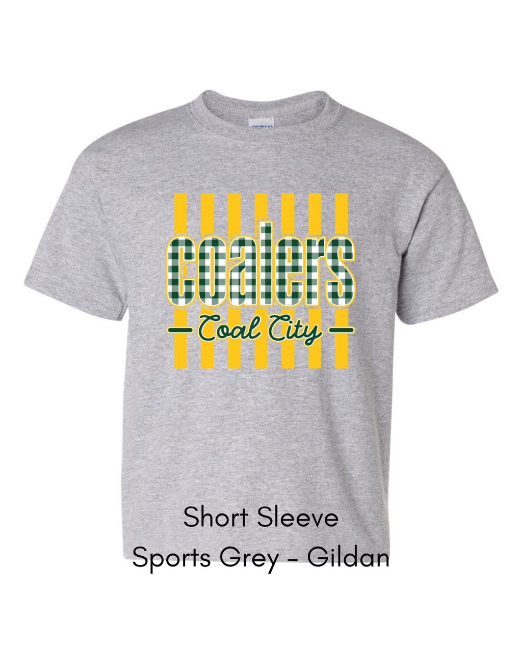 Green Plaid Coalers (Yellow Stripe) - Youth