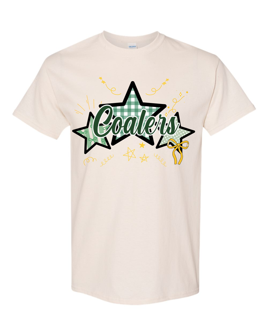 Coal City Coalers Bows & Stripes T-Shirt (Gildan) Youth