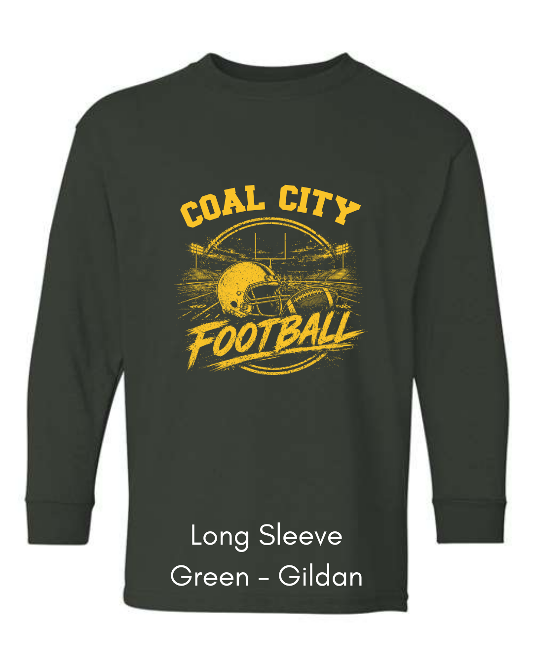 Yellow Coal City Football CC12 - GILDAN ADULT